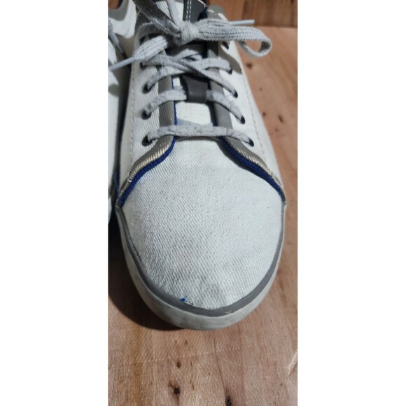 Clarks Mens Size 10.5 M 26115998 White Lace Up Canvas Boat Shoes - Picture 5 of 11